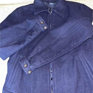 Women's Ralph Lauren wool cashmere Navy Jacket Sz med
